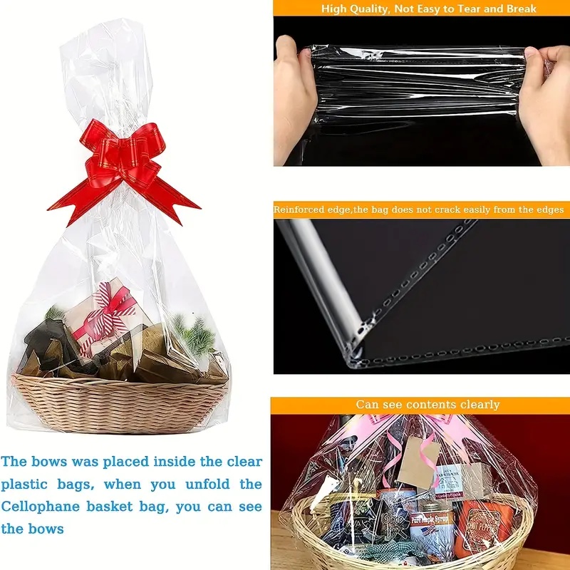 Bolsa grande de celofán transp - Cellophane Wrap Clear reseña y precio