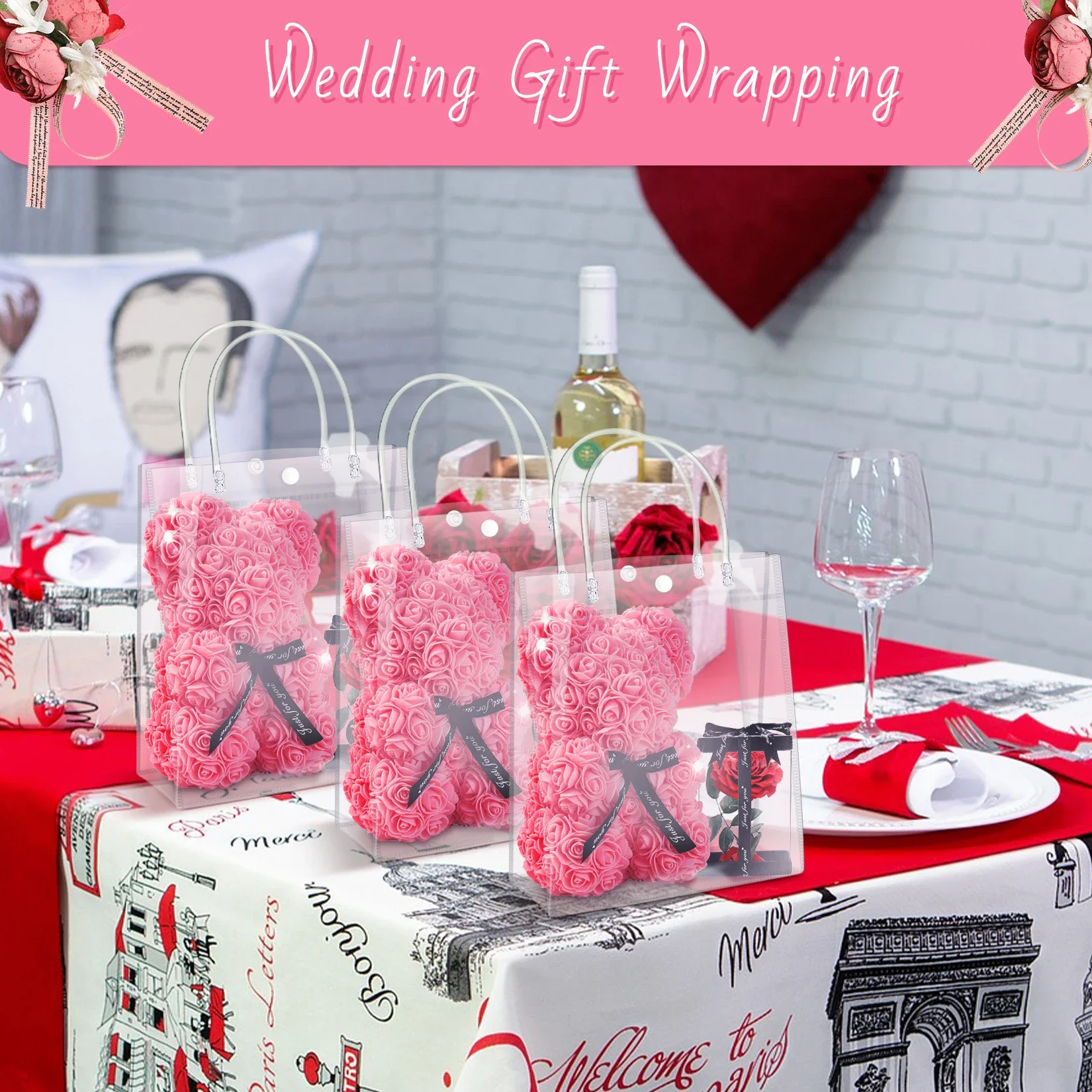 Bolsas de regalo de PVC transp - Cellophane Wrap Clear reseña y precio